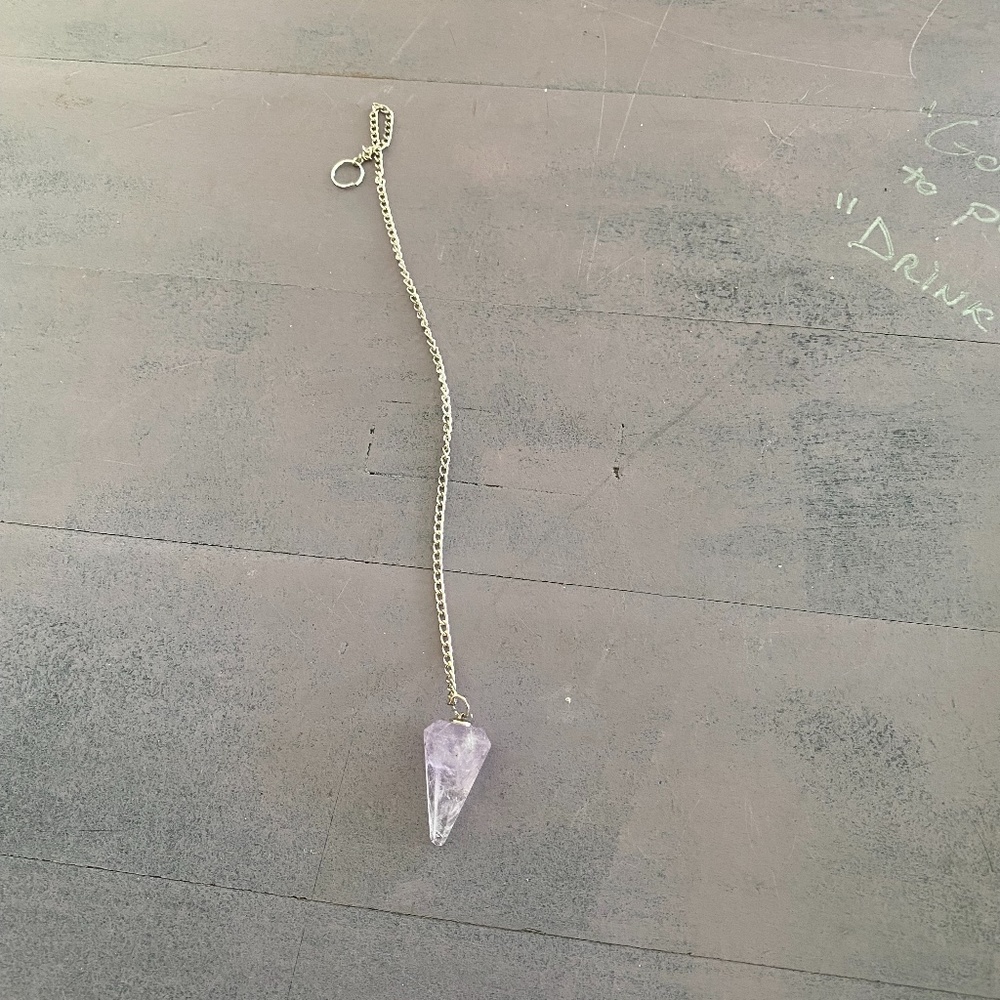 AMETHYST  Chrystal small PENDULUM NEW